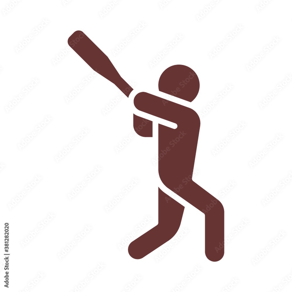 Sticker baseball batter