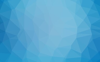 Obraz premium Light BLUE vector triangle mosaic template. Brand new colorful illustration in with gradient. Completely new design for your business.