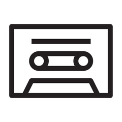 Cassette on a white background