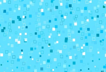 Light BLUE vector cover with polygonal style.