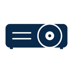 Projector on a white background