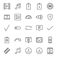 Sign icon set.