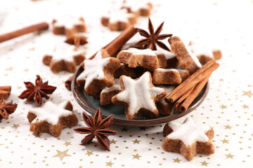gingerbread cookies with spices-cinnamon and anise