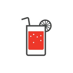 Glass of drink icon