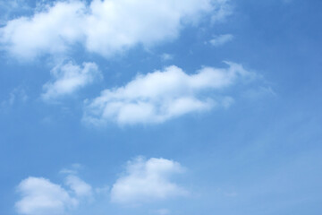 clouds in the blue sky