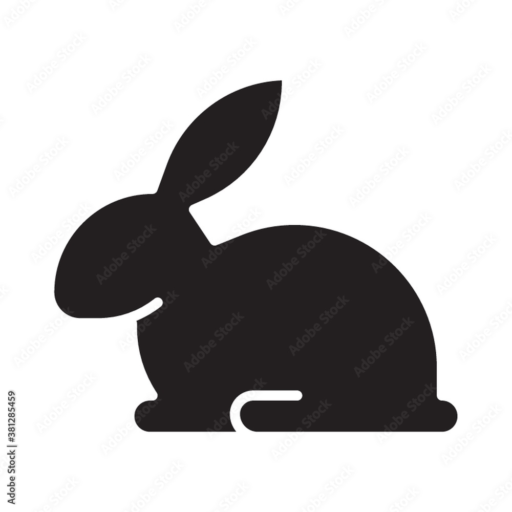 Canvas Prints rabbit on a white background