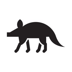 Aardvark on a white background