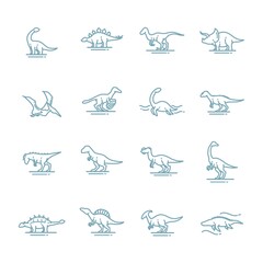 set of dinosaur icons © captainvector