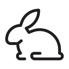 Rabbit on a white background