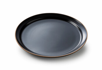 Japanese plate placed on a white background