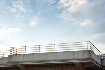 Roof Top Balcony with dramatic blue sky