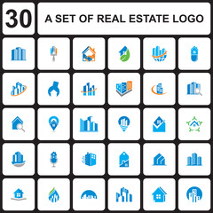 A Set Of Building Vector , Real Estate Logo