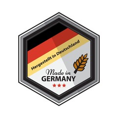 Made in germany label design.