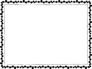 hand drawn vector doodle frame