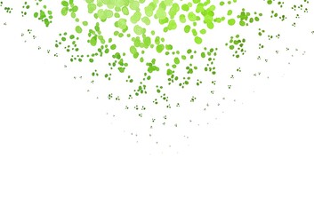 Light Green vector background with bubble shapes.