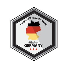 Made in Germany label design icon