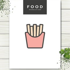 French fries concept design.