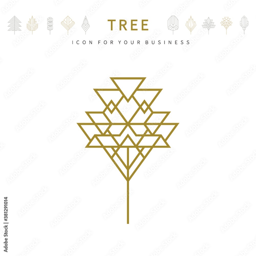 Canvas Prints Creative tree template design.