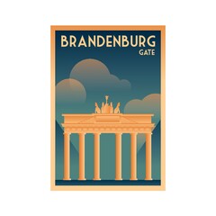 Germany poster design - Brandenburg gate