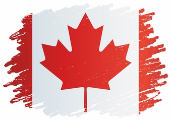 Flag of Canada. Bright, colorful vector illustration