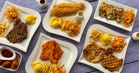 Steaks and Fried Chicken