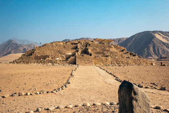 Way To The Pyramid In Peru