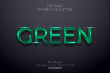 Obraz premium Green Editable Text Style Effect Premium