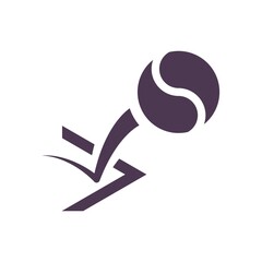 Bouncing tennis ball