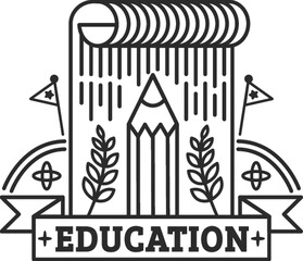 Education logo element