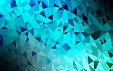 Light Blue, Green vector triangle mosaic cover. A completely new color illustration in a vague style. Completely new design for your business.