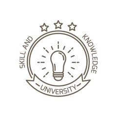 University logo element