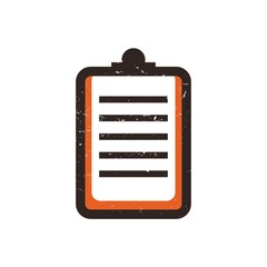 Medical report on clipboard