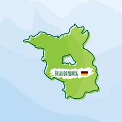 map of brandenburg, germany