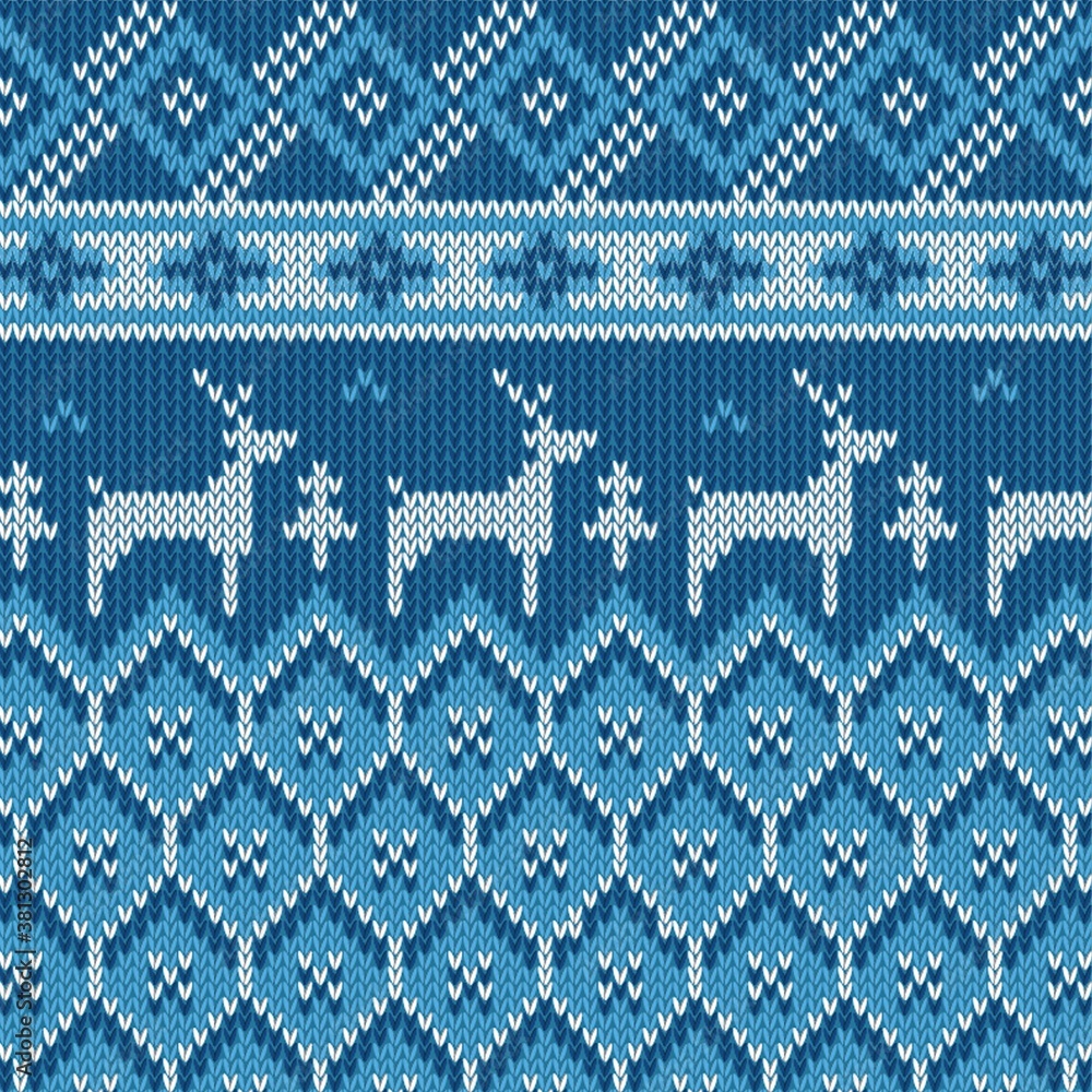 Wall mural cross stitch pattern design