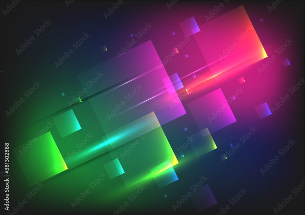 Aufkleber technology background color vector for web and design
