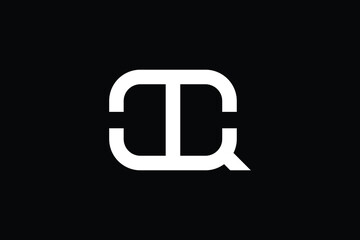 Minimal Innovative Initial TQ logo and QT logo. Letter T Q QT TQ creative elegant Monogram. Premium Business logo icon. White color on black background