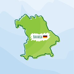 map of bavaria, germany