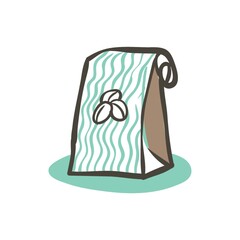 Coffee beans in a bag.