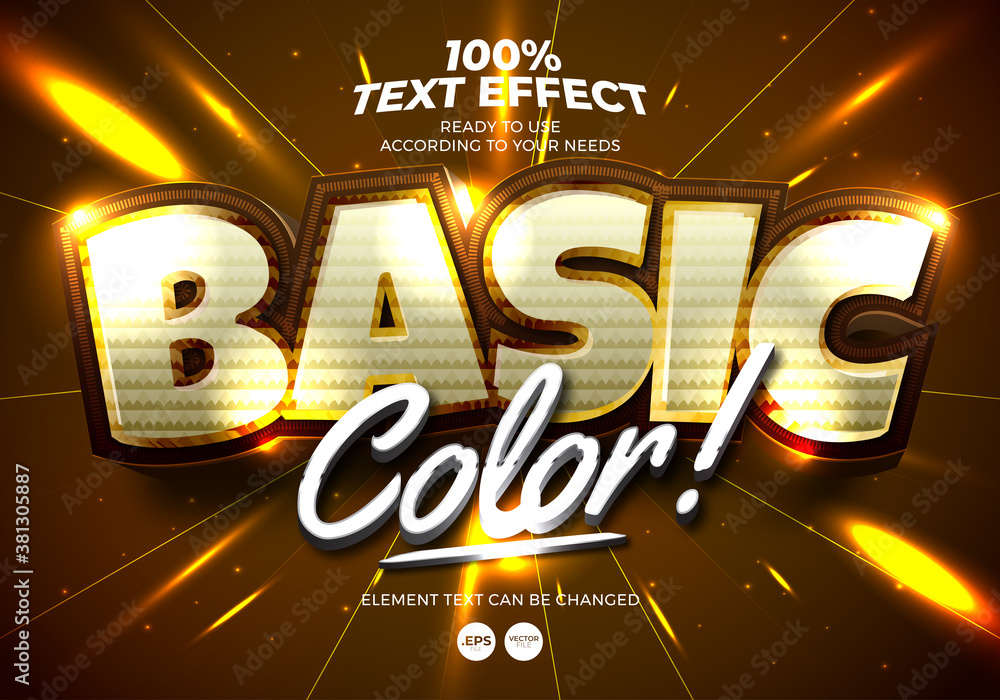 Fototapete editable text effect. element can be changed