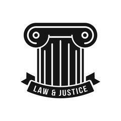 law and justice logo element