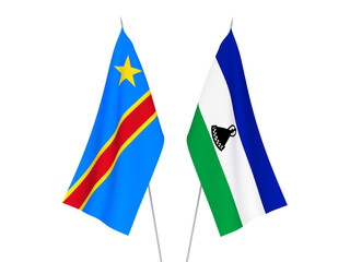 Democratic Republic of the Congo and Lesotho flags