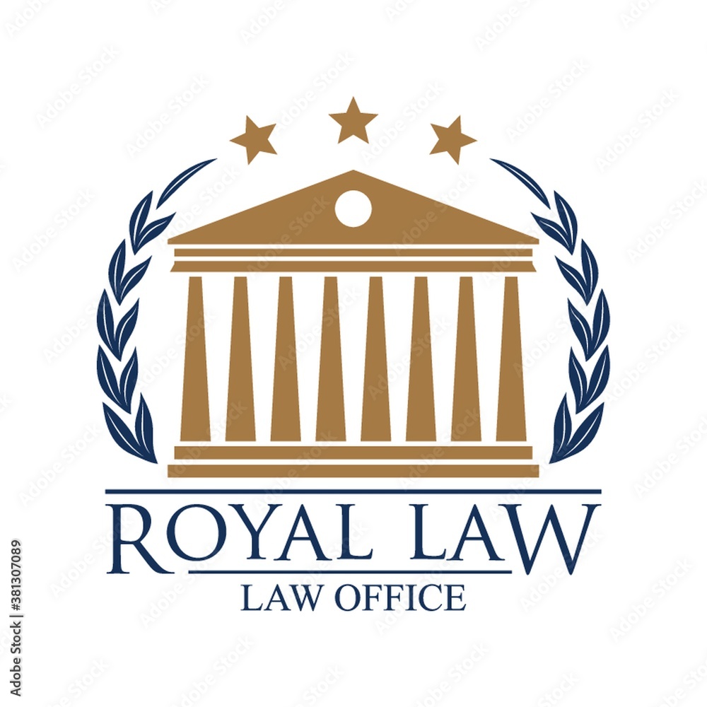 Wall mural royal law logo element