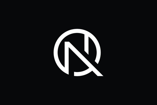 Minimal Innovative Initial QN logo and NQ logo. Letter Q N NQ QN creative elegant Monogram. Premium Business logo icon. White color on black background