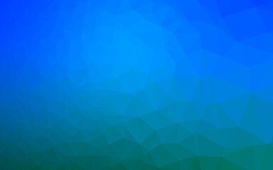 Fototapeta premium Light BLUE vector abstract polygonal cover. A sample with polygonal shapes. Brand new design for your business.