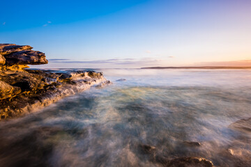 Sea Scape of Pacific Coastline in Kamay Botany Bay National Park