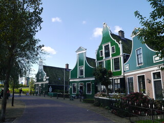 Photos of popular attractions in Zaandam, Netherlands, natural atmosphere. Beautiful windmill on 23...