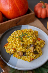 Pumpkin Risotto with chestnut