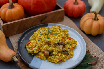 Pumpkin Risotto with chestnut