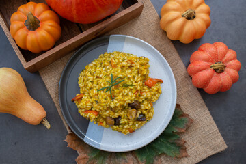 Pumpkin Risotto with chestnut