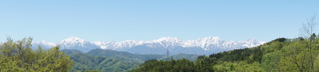 Fototapeta premium View the Northern Alps of Japan